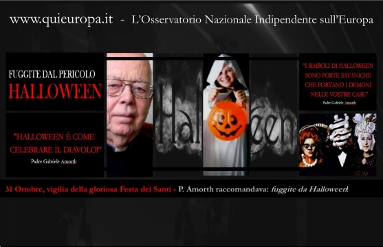 Padre Amorth raccomandava, fuggite da Halloween